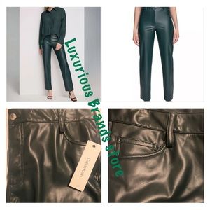 CALVIN KLEIN
Women's Faux-Leather Straight Leg Pants